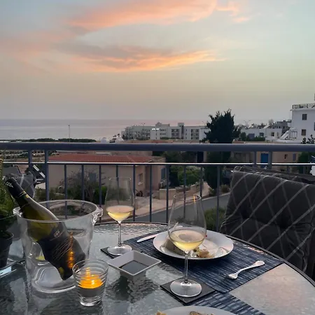 דירה Direct Sea View & Quality Bed - Kings Palace 1 Bed Paphos